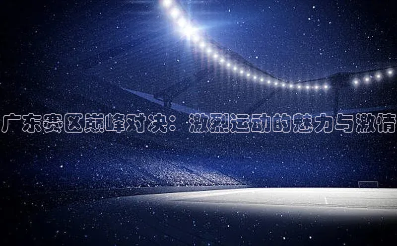 广东赛区巅峰对决：激烈运动的魅力与激情